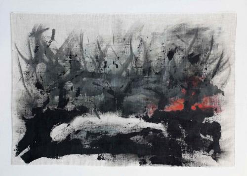 08-totgestellt-2018-Acryl-auf-Leinen-50x70cm