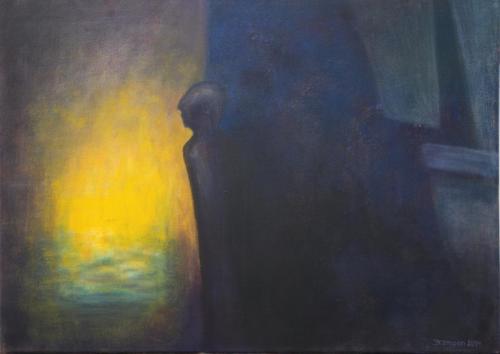 01-In-Deckung-2014-Acryl-auf-Leinwand-50x70cm-Privatbesitz