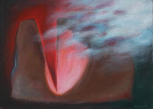 07-mitten-ins-Herz-2014-Acryl-auf-Leinwand-50x70cm