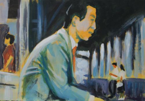End-Of-Summer-2014-Acryl-auf-Papier-50x70cm