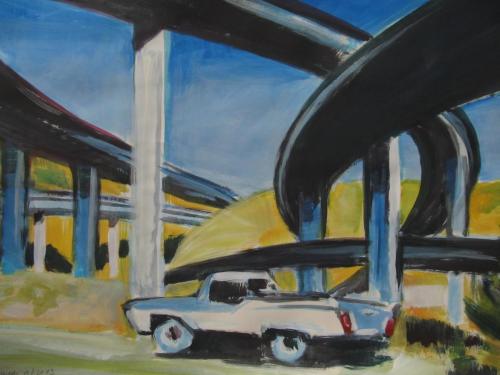 Paris-Texas-1-2014-Acryl-auf-Papier-50x70cm