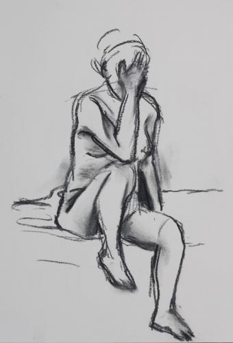 Akt-4-2018-Kohle-42x29cm